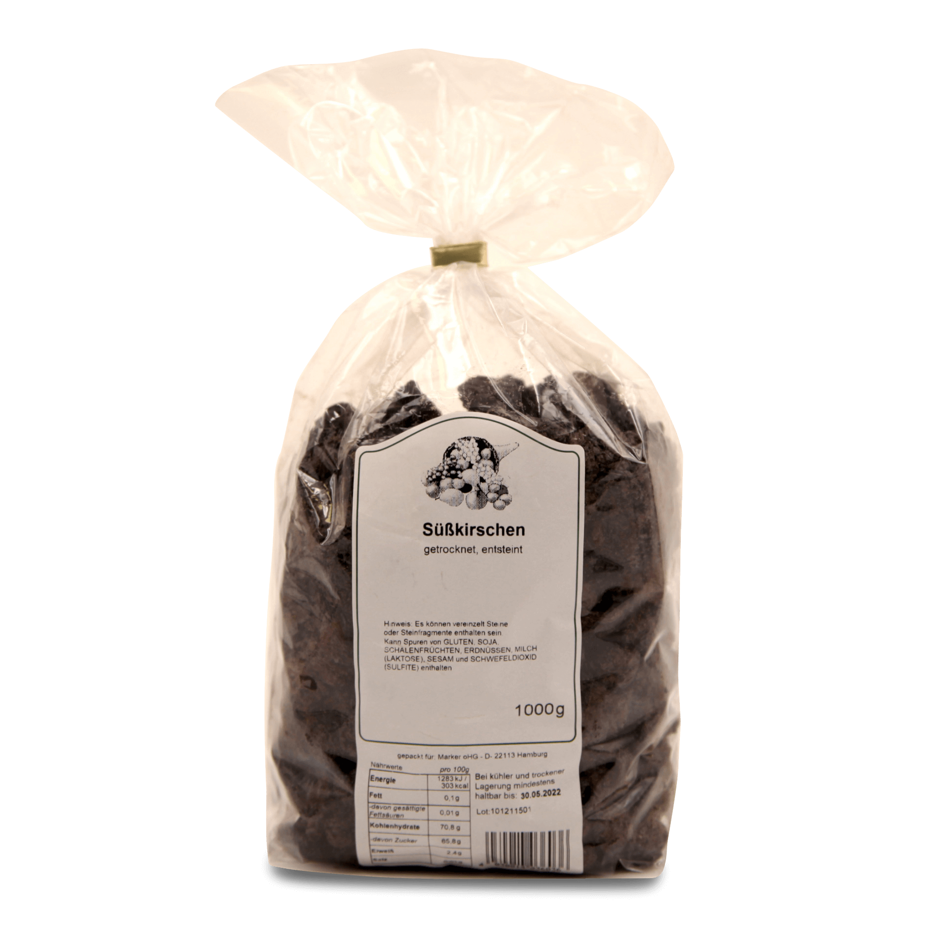 Süßkirschen 'getrocknet, ungesüßt'