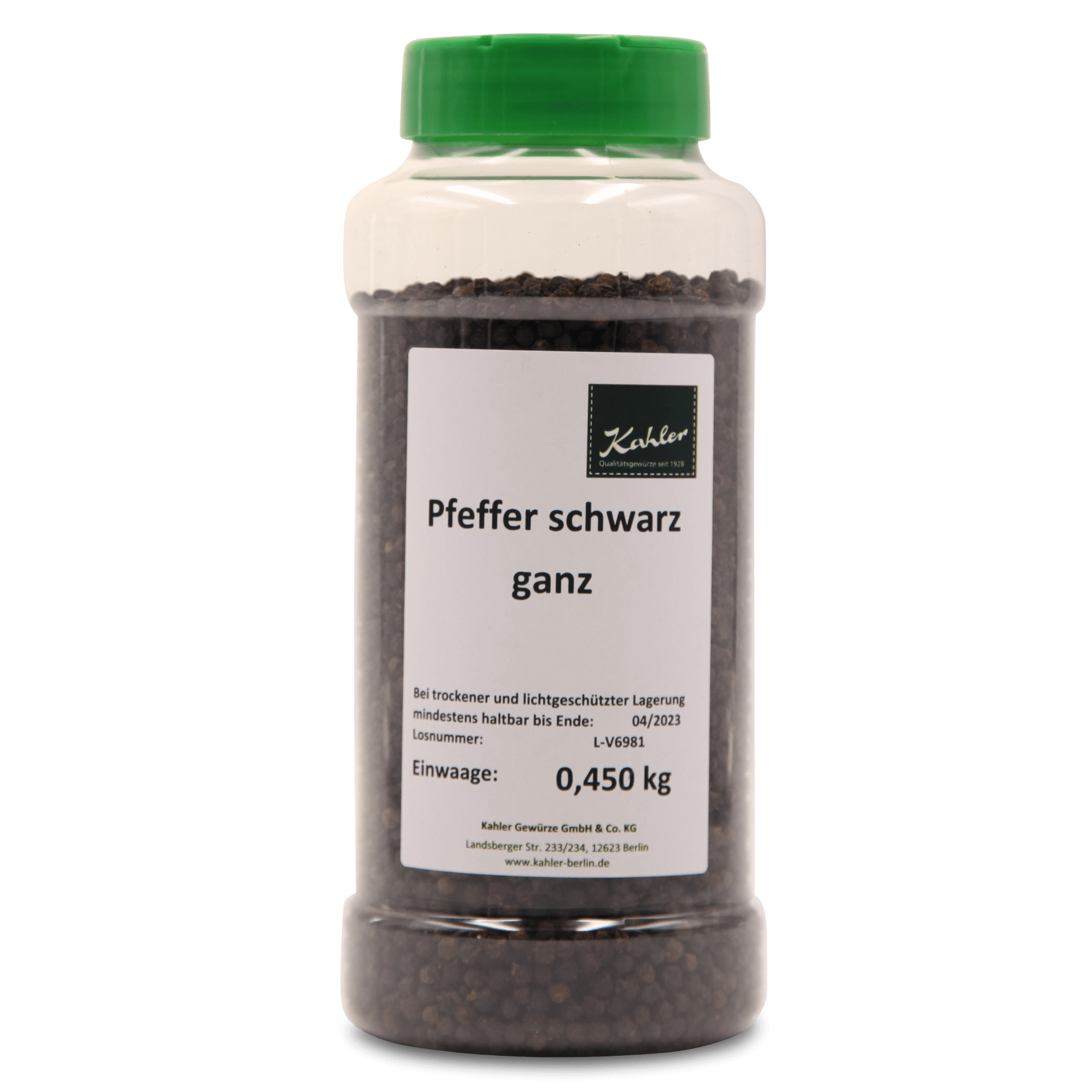 Schwarzer Pfeffer 'ganz'